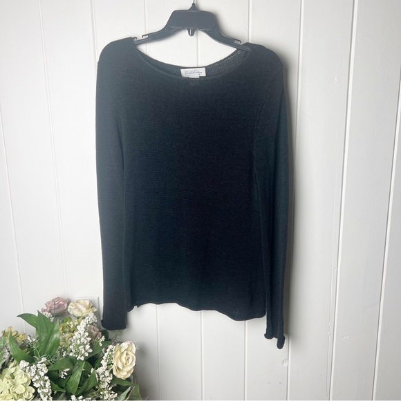 Brooks Brothers Silk Blend Black Sweater - Picture 1 of 7